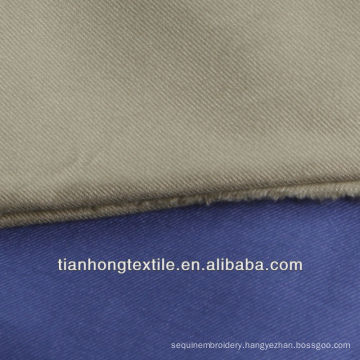 Cotton Spandex Twill Dyed Dress Shirt Fabric